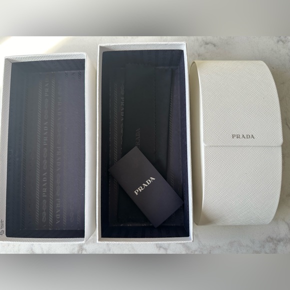 Authentic New Prada Rectangle Acetate Sunglasses in Dark Brown - Picture 12 of 13